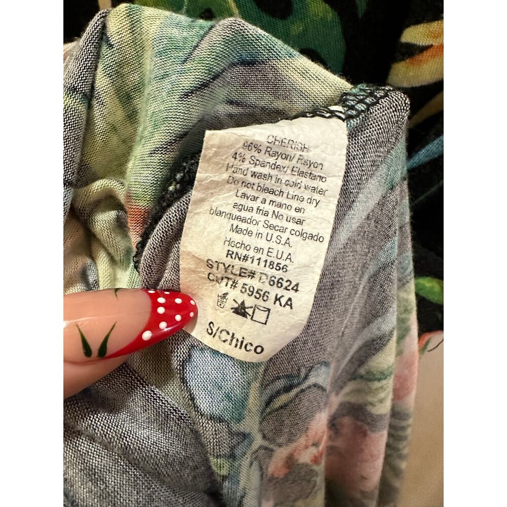 Cherish Tropical Flamingo Maxi Dress with Pockets | Small/Medium - Picture 4 of 8